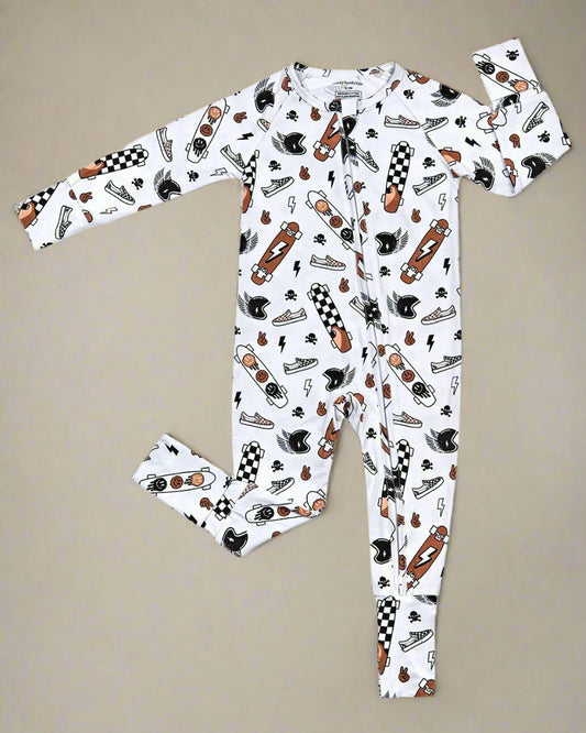 NIGHT RIDER BAMBOO ZIP ROMPER